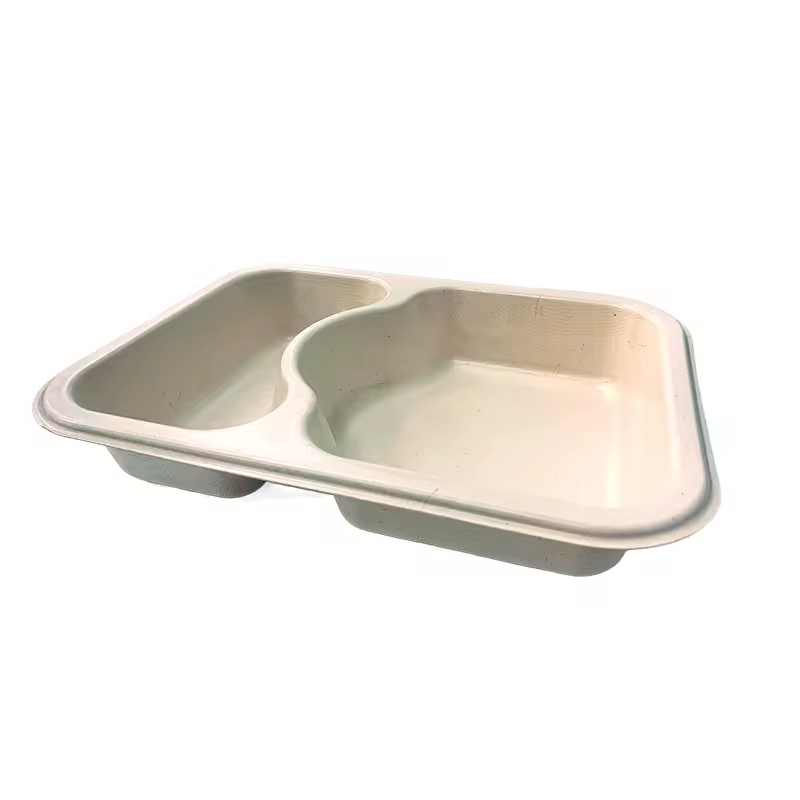 Bandeja de caña de azúcar con revestimiento de PLA para envasado de alimentos - 副本