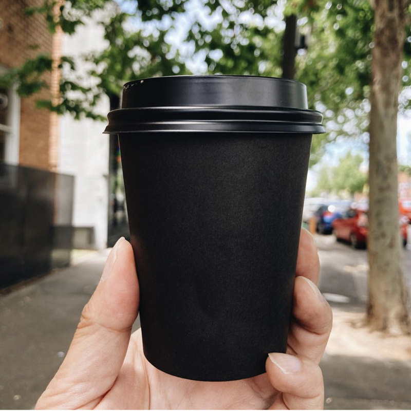 12oz de impresión personalizada vasos de papel desechables para bebidas