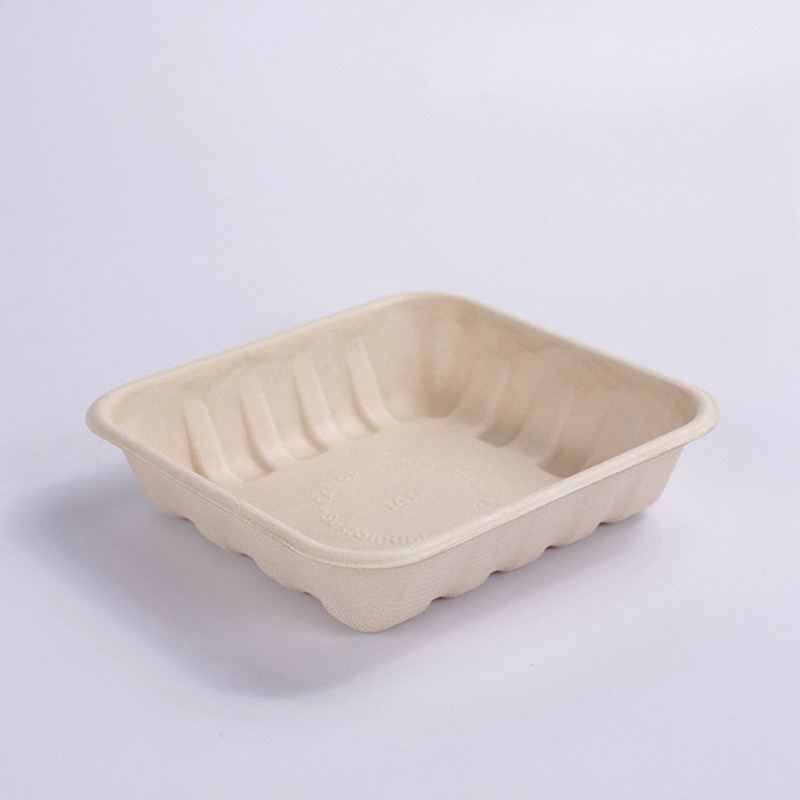 Disposable bamboo fiber food packaging fruit trays 