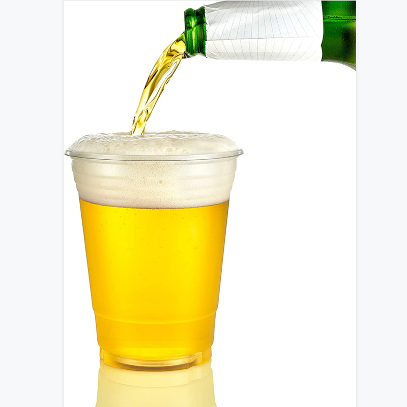 15oz wholesale disposable pla clear plastic cups