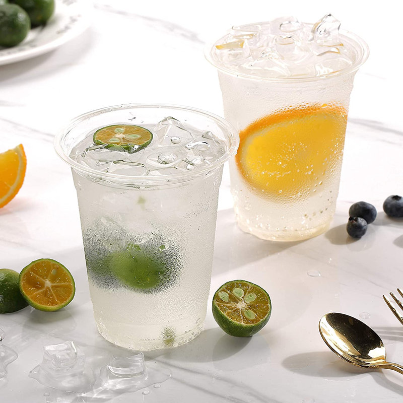 Good quality disposable 7oz clear plastic pla cups 