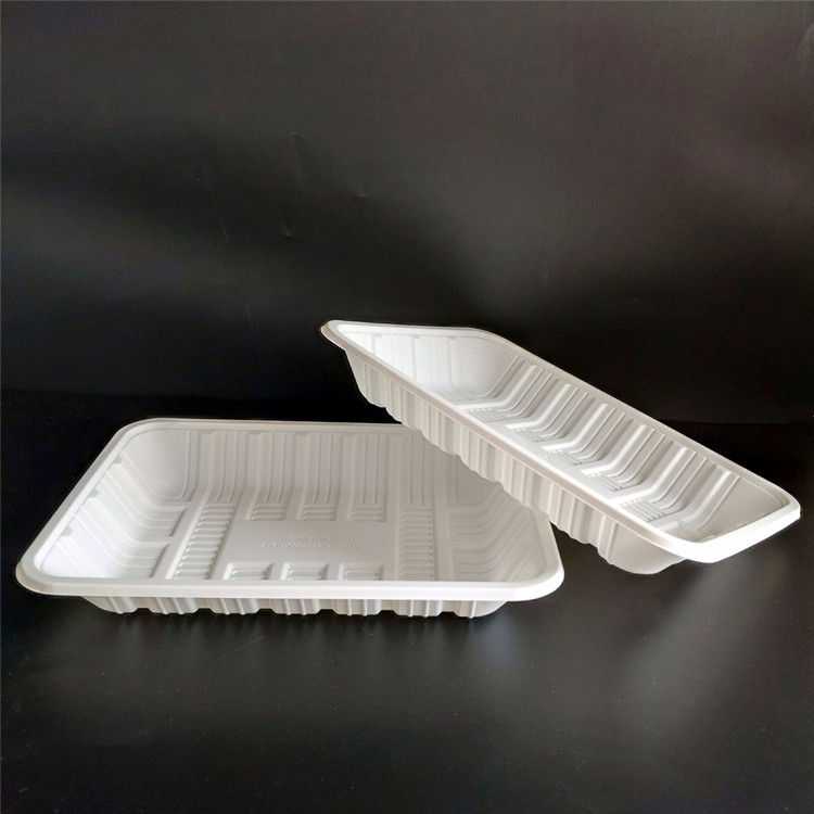 Mejor precio buena calidad bandeja biodegradable de maicena en diferentes tamaños