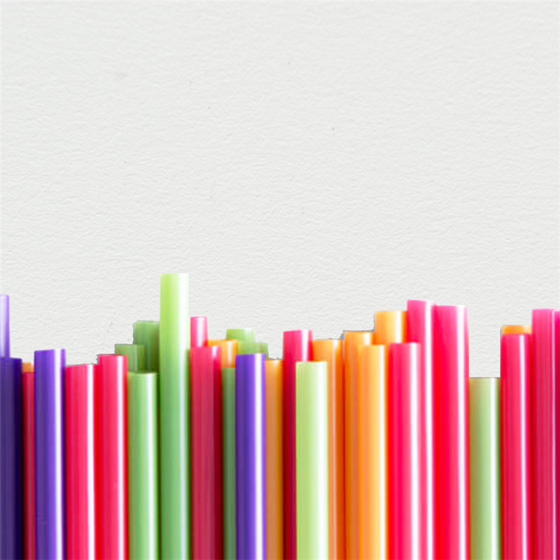 Pajitas de beber PLA desechables coloridas biodegradables