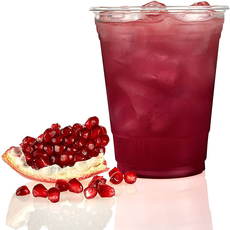 16oz disposable clear pet cold drink plastic cup