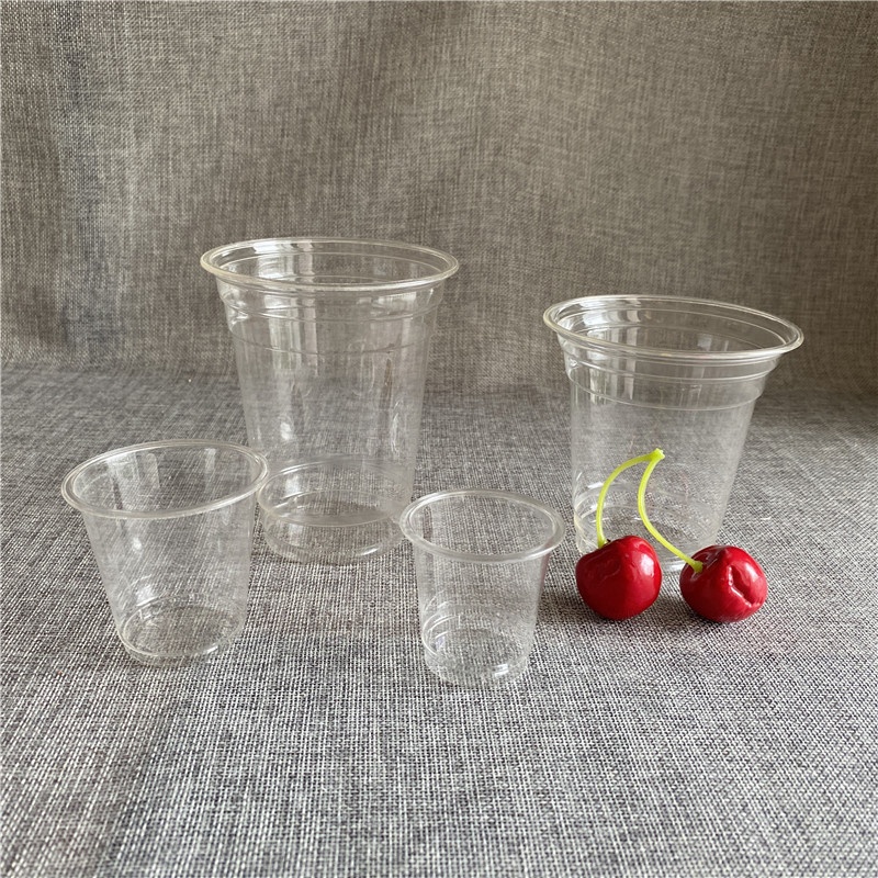 240 ml 8 oz vasos de plástico para mascotas de buena calidad para bebidas frías