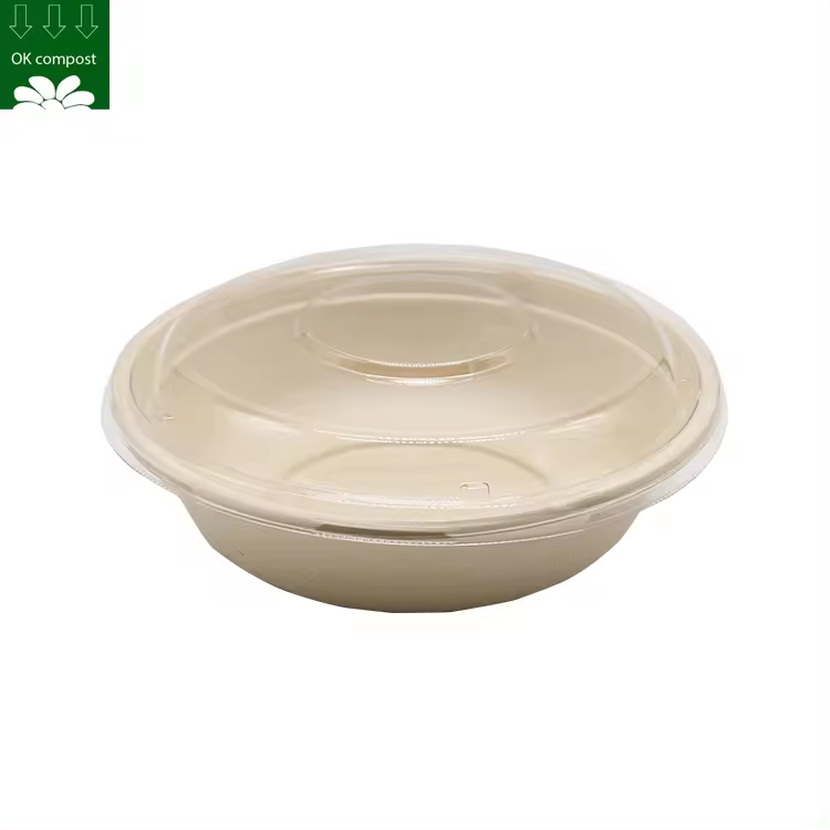 Caja de contenedor de bandeja de alimentos de caña de azúcar de pulpa de bagazo