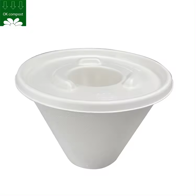 Servicio personalizado Compostable Fibra de Bagazo moldeado maceta ecológica pulpa biodegradable para plantas