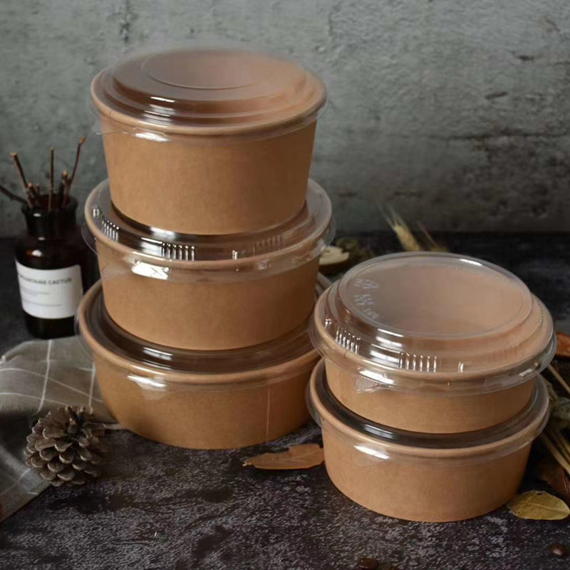 750ml kraft paper salad bowl