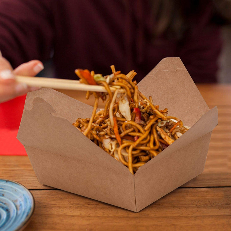 1400ml kraft paper takeaway box