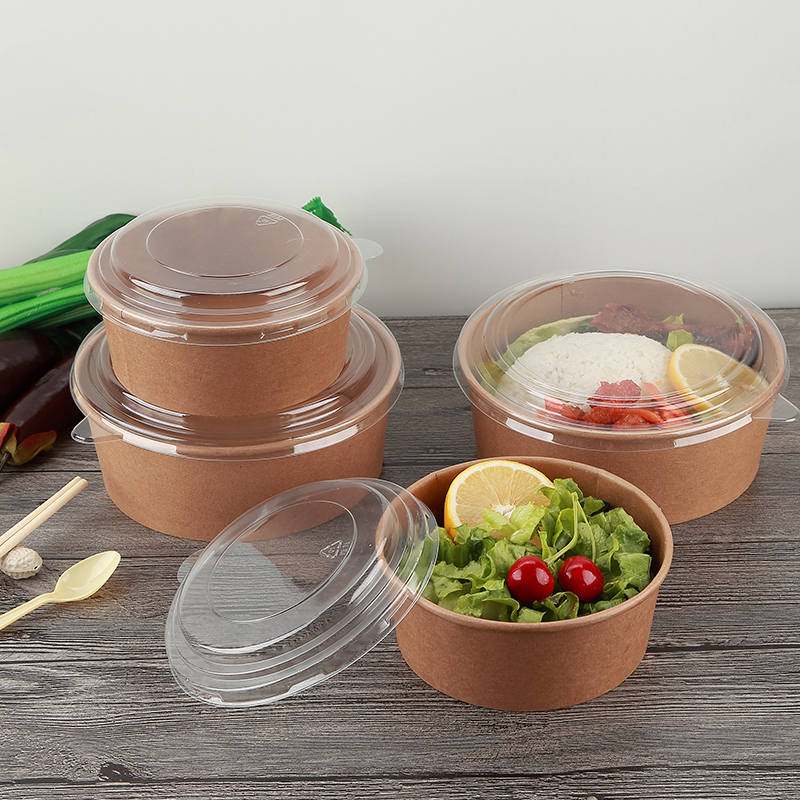 Ensaladera de papel kraft de 1300 ml